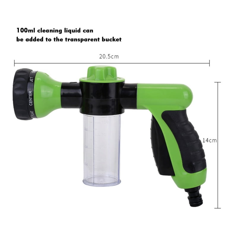 Foam Sprayer Garden Water Hose Foam Nozzle Soap Dispenser Gun For Car  Washing Pets Shower Plants Watering