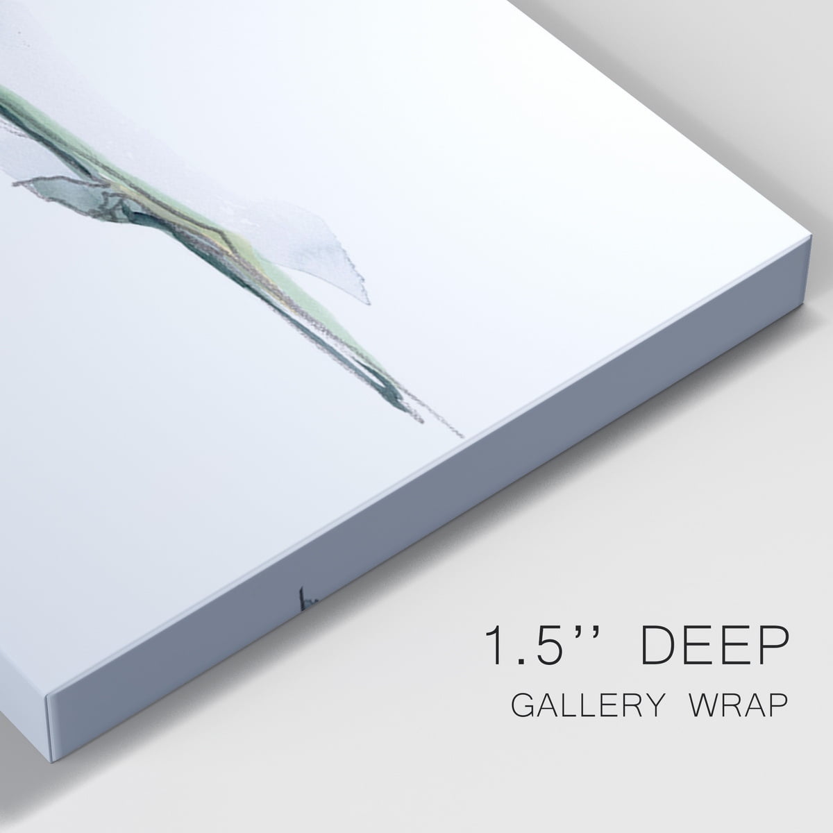 Watercolor Floral Contour II Premium Gallery Wrapped Canvas - Ready to Hang - 24 x 36 Each