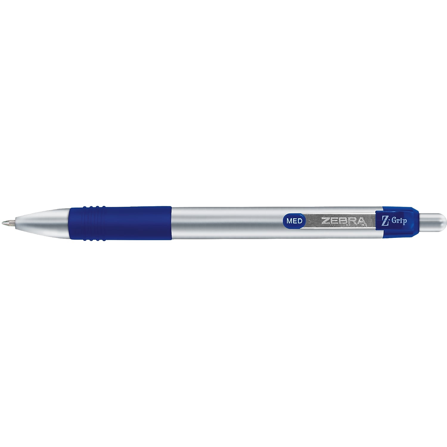 Zebra Z-Grip Elite Retractable Ballpoint Pen Medium Point Blue Ink Dozen (27020)