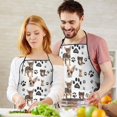 thumbnail image 5 of Chihuahua and Footprints Apron-Garden Aprons for Women with Pockets-Cotton Linen Waterproof Kitchen Cooking Gardening Aprons Adjustable for Kitchen,Cooking,BBQ and Salon 33x27 Inch, 5 of 7