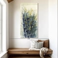 thumbnail image 2 of Elephant Stock Wild Indigo Floral Ii Wall Art - Vertical Canvas Wall Art - Living Room Wall Decor - Abstract Canvas - Beige And Blue Decor By Tim O'toole - 27" x 54", 2 of 8