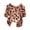 A-Orange289, variant on Women's Off The Shoulder Blouse Leaf Print Short Sleeve Ruffle Neck Loose Fit Tops For Summer Daily Wear