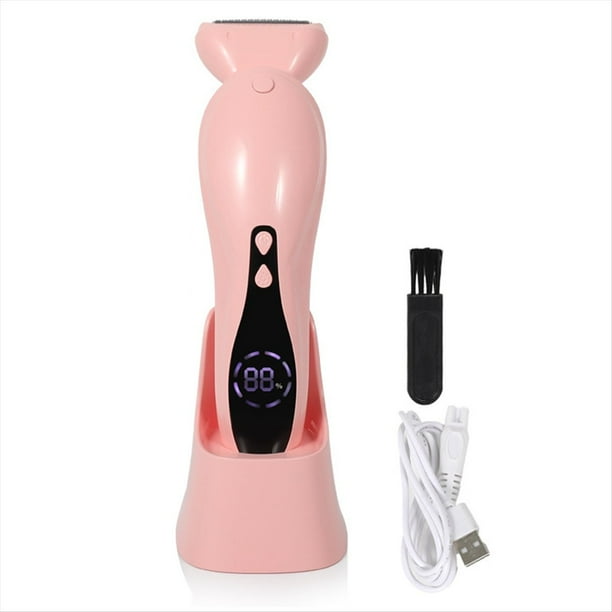Depiladora Eléctrica Femenina, Recortadora de Vello Corporal para Axilas, Bikini, , Piernas, Rostro y Barba. Portátil e Indolora.
