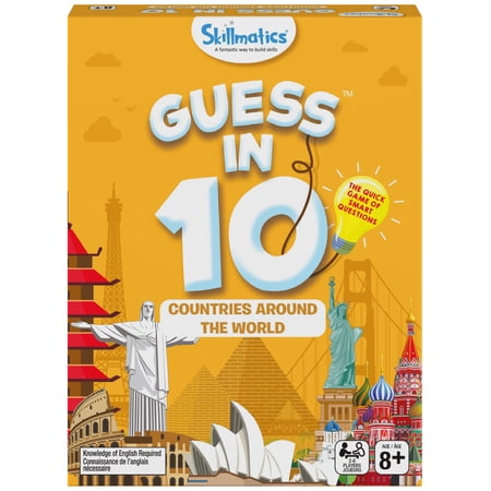 Skillmatics Guess in 10 Educational Board Game, for Families and Kids Ages 8 and up, Countries