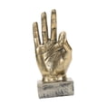 thumbnail image 1 of Estatua con gesto de mano divertido, coleccionable, artesanía fina, decoración de escritorio para OK oro, 1 of 9