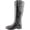 Black, variant on INC International Concepts Womens Fedee Leather Closed Toe Knee, Black, Size 5.0