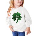 thumbnail image 5 of St. Patrick'S Day Bnwani Sweatshirt for Girls Cotton Long Sleeve Sweatshirt Printed Pullover, 5 of 5