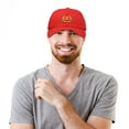 thumbnail image 6 of DALIX Jack-O-Lantern Halloween Pumpkin Hat Mens Womens Baseball Cap in Red, 6 of 7