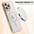 thumbnail image 3 of for iPhone 12 Transparent Case, for iPhone 12 Magnetic Military Grade Drop Protection Anti Yellowing Cell Phone Cover - Rugged Durable Shockproof Drop Protective Bumper, Desertgold, 3 of 9