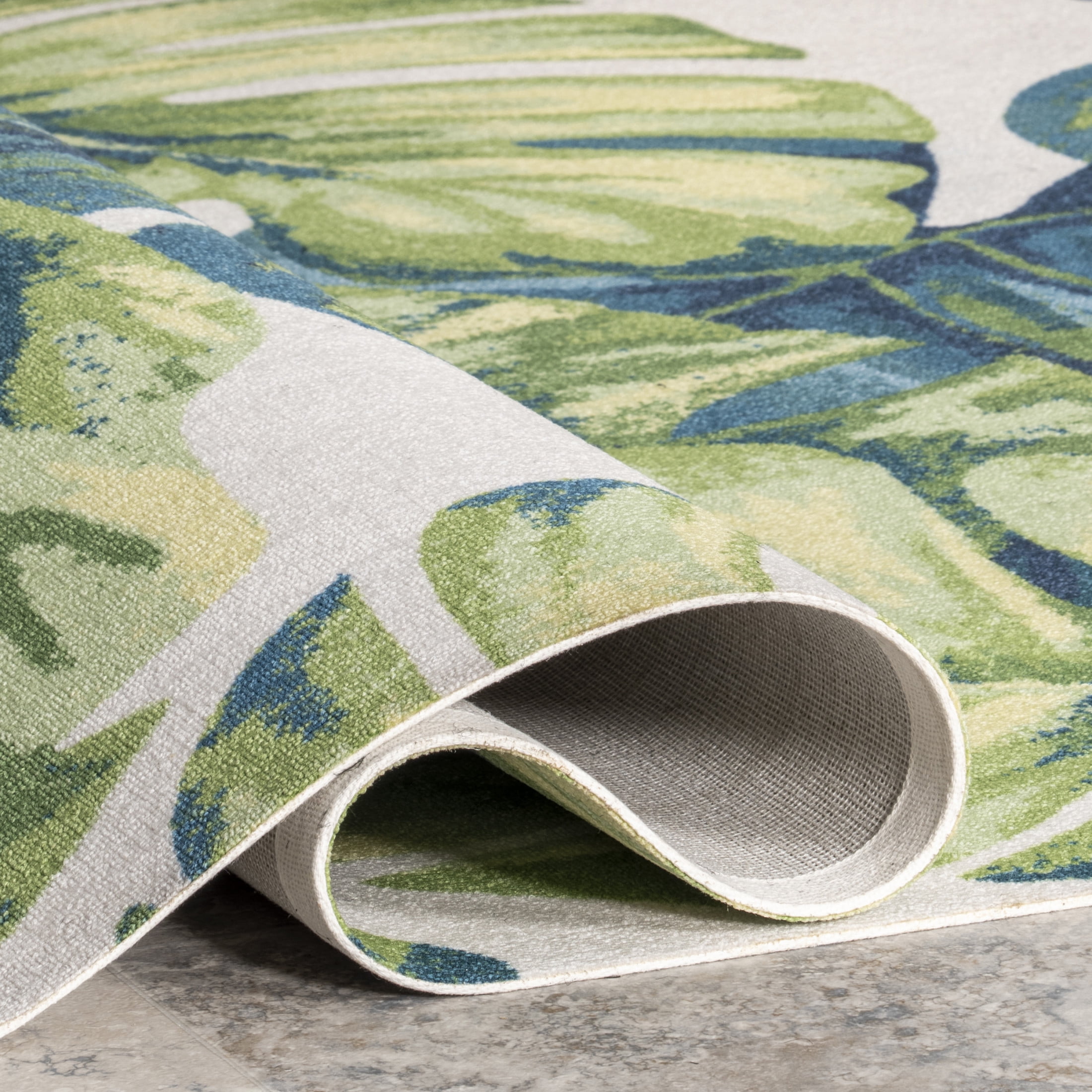 nuLOOM Lisa Floral Indoor/Outdoor Area Rug, 3' x 5', Lisa Green Multicolor