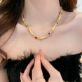thumbnail image 2 of HOOUN 2 set 24K Thai Baht Yellow Gold GP Filled Necklace 18" Jewelry, 2 of 4