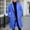 Blue, variant on Men's Casual Trench Coat Slim Fit Notched Collar Long J Single Peacoat (Blue L)