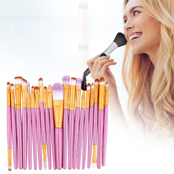 Brochas de maquillaje 20 Brochas para ojos Brochas de maquillaje Herramientas de belleza Brochas de maquillaje plegables