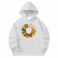 thumbnail image 5 of Spazoro Girls Hooded Sweatshirts, Cute Print Long Sleeve Soft & Comfy Fashion Fall Winter Tops for Girls White Size 13 T, 5 of 6