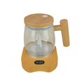 thumbnail image 4 of Taza mezcladora automática con placa calefactora de café y posavasos calentador de 13.5 oz Madera, 4 of 9