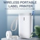 thumbnail image 5 of Impresora de etiquetas portátil sin tinta de 203DPI, pegatina recargable, máquina de impresión móvil compatible con Bluetooth, color negro Imprimir, copiar, escanear y enviar faxes Blanco, 5 of 6