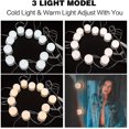 thumbnail image 3 of Mirror Light, 12 Bulbs Hollywood Led Light Kit Dimmable Cosmetic Mirror Lamp For Bathroom 3 Colors 10 Brightness Levels With Adapter (mirror Not Inclu, 3 of 3