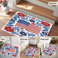 American Flag Floral 2'x3' Rug for Entryway Front Door Kitchen Sink ...