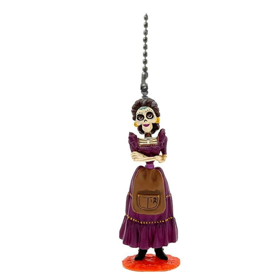 Coco Mama Imelda Rivera Grandmother Fan Lamp Light Pull Chain Figure Figurine 3”