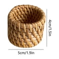 thumbnail image 3 of EGNMCR Kitchen Gadgets, Kitchen Appliances, Kitchen Accessories, Kitchen Products Rattan Rattan Woven Restaurant Dining Rings Paper Towel Rings Mouth Cloth Rings Towel Rings cane ring, 3 of 6