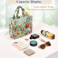 thumbnail image 5 of FORMRS Womens Corduroy Tote Bag Crossbody Shoulder Handbag with Pocket, Green Floral Tomatoes, 5 of 7
