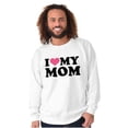 thumbnail image 5 of I Heart My Mom Mother Day Love Sweatshirt for Men or Women Brisco Brands X, 5 of 6