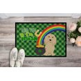 thumbnail image 2 of Longhair Cream Dachshund St. Patrick's Day Indoor or Outdoor Mat 24x36 36 in x 24 in, 2 of 5