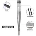 thumbnail image 3 of 2 Pieces Of Rubber Tip Tweezers Pvc Silicone Tweezers Laboratory Industrial Hobby Craft Tweezers-YNP, 3 of 5