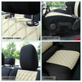 thumbnail image 4 of For 2020-2024 Jeep Gladiator FH Group Neoprene Waterproof Custom Fit Car Seat Covers - Full Set Beige, 4 of 5