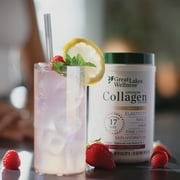 Great Lakes Wellness Advanced Collagen Peptides, Raspberry Lemonade, 8 oz (227 g)
