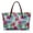 Vibrant Floral Print, variant on Eheartsgir Leopard Butterfly Print Waterproof Top Handle Tote Bag, Top Handle Bag with Large Capacity Lightweight Top Handle Satchel for Commute Daily Use