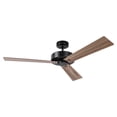 thumbnail image 2 of Ceiling Fan without Light and Wall Control, 52 Inch Black Ceiling Fan, 4-speed DC Motor,  Modern Ceiling Fan for Bedroom, Living Room, 2 of 11