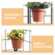 thumbnail image 3 of ADDHAT Soporte De Maceta Suspendida Para Pared Negro De Hierro Firme Y Estable, 3 of 8