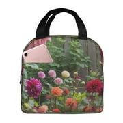 : Rustic Garden Bliss  Handheld Aluminum Foil Thickened Insulation Bento Bag, Lunch Bag, Multi-Functional Bento Bag