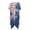 Butterfly American Flag Design, variant on High Quality Fabrics Bathing Suit Cover Up for Vacation Casual Long Dogs