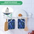 thumbnail image 6 of 2 Pack Pot Holders for Kitchen Heat Resistant Hot Pads Sets for Cooking Baking Blue Batik Leaves Pattern, 6 of 7