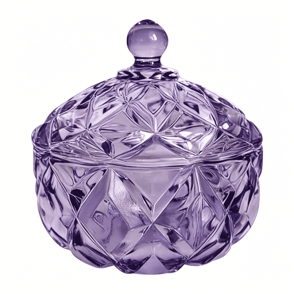 ACDANC Glass Storage Jar with Lid,Glass Scented Candle Jar for Home,Candy & Cookie Jar,Jewelry Box,Sealed Storage Jar for Hosts & Gatherings