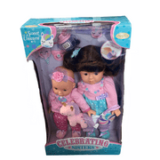 Brass Key Keepsakes Celebrating Sisters Sweet Unicorn Dolls Brunette Brown Eyes