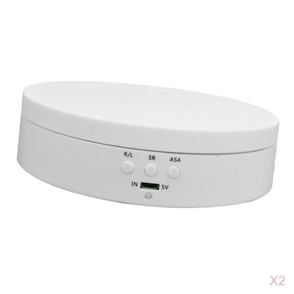 Soporte Giratorio Eléctrico Sunnimix Pantalla giratoria 2 piezas Blanco