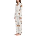 thumbnail image 2 of FORMRS Womens Pajama Set Long Sleeve Top and Pants with Pockets Soft Comfy Lounge Sleepwear, Sizes S-2XL, Gray Bears, 2 of 7