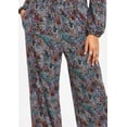 thumbnail image 2 of Bar III Womens Petites Printed Polyester Wide Leg Pants, 2 of 3