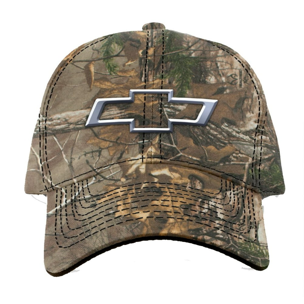 Unisex Adult Chevy Chevrolet Silver Logo Camo Baseball Cap Hat