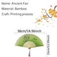 thumbnail image 5 of Cloud Pattern Fringed Folding Fan Men's /Children's Dance Fan Ancient Style Portable Small Fan, 5 of 5