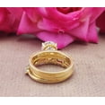 thumbnail image 4 of Bluebelljewels Engagement Wedding Bridal Ring Set Oval Cut Cubic Zirconia 14K Yellow Gold Finish, 4 of 5
