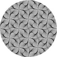 thumbnail image 1 of Ahgly Company Indoor Round Patterned Platinum Gray Area Rugs, 7' Round, 1 of 6
