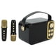 thumbnail image 3 of Máquina de Karaoke Bling Bling con 2 micrófonos Bluetooth portátil Negro, 3 of 12