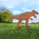 thumbnail image 4 of Poste de valla de dinosaurio de metal, G, 4 of 8