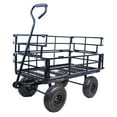 thumbnail image 7 of Utility Wagon Cart with Flat-Free Tires, Heavy Duty 550 Pounds Capacity Wagons Carts with Handle and Removable Sides,  Beach Wagon Camping Garden Shopping Grocery Cart for Outdoor, Garden, 7 of 7