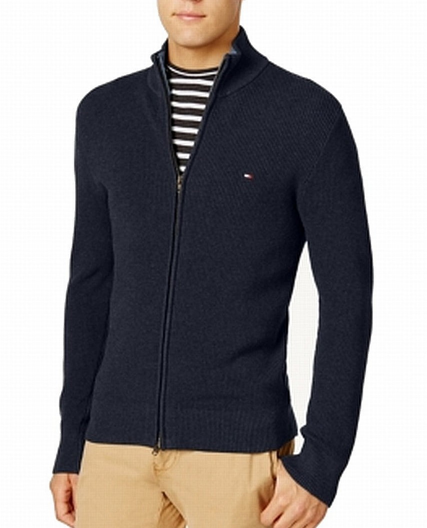 tommy hilfiger zip mock sweater