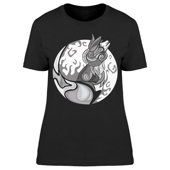 Night Wolf Art T-Shirt Women -Image by Shutterstock, Female x-Large